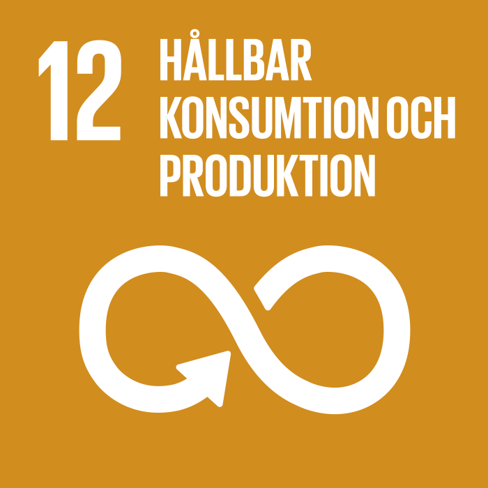 hållbar konsumtion och produktion. logotyp. 