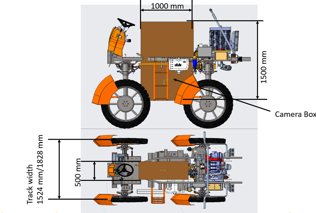 konceptskiss av en rover. Illustration. 