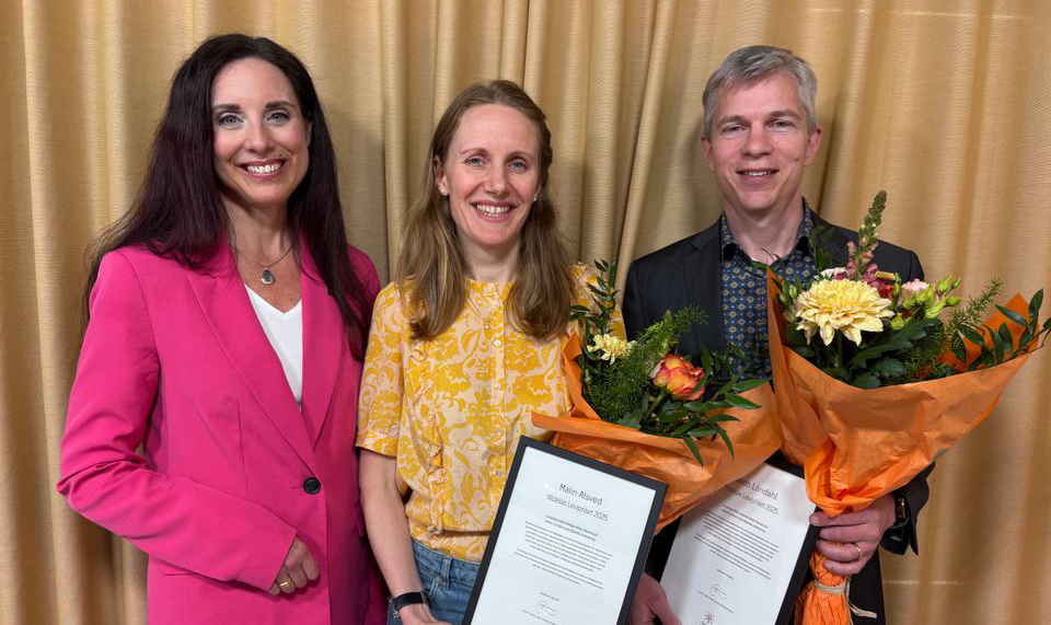 Ulrika Lindstrand, Malin Alsved och Jakob Löndahl. Foto.